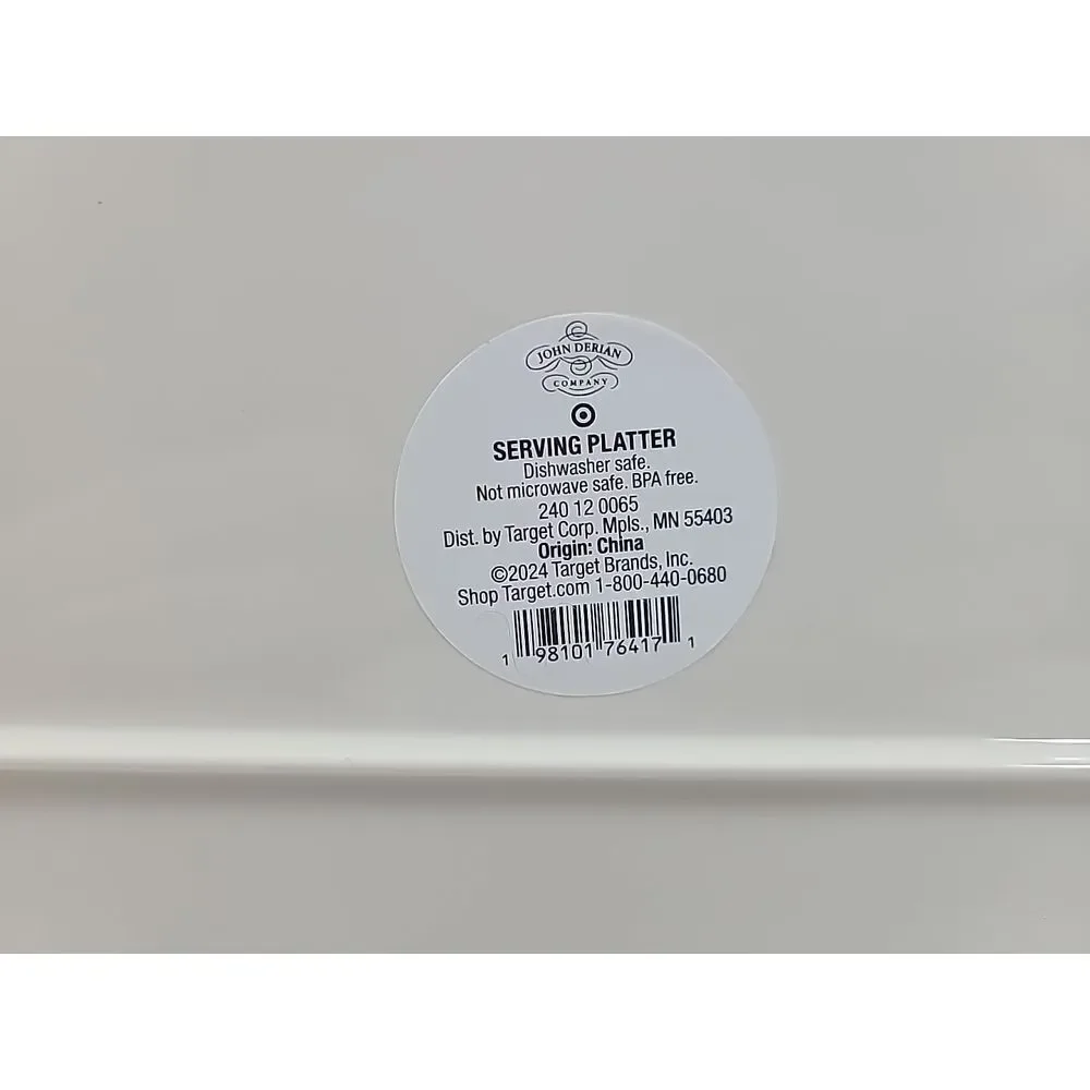 John Derian Target Thanksgiving Fall Melamine Hexagon Cheese Serving Platter New - Picture 4 of 4